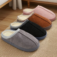 Cozy Fleece-Lined Cotton Slippers™